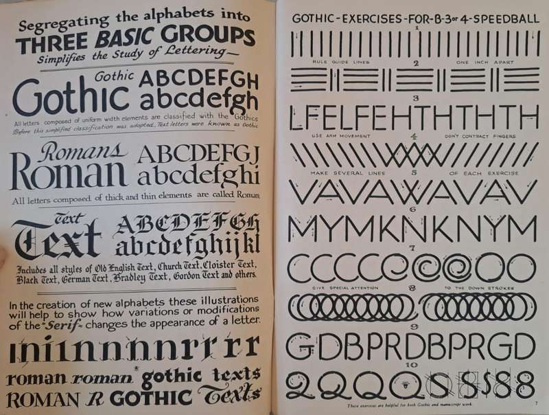 Speedball Textbook for pen and brush lettering (Paperback)