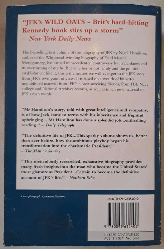 JFK Reckless Youth - Nigel Hamilton (Paperback)