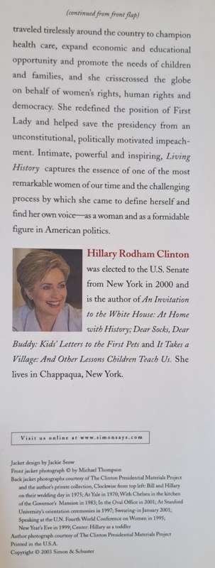 Living history - Hillary Rodham Clinton ( Hardcover)