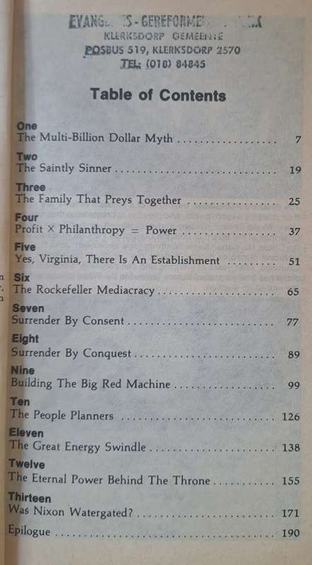 The Rockerfeller file - Gary Allen (Paperback)