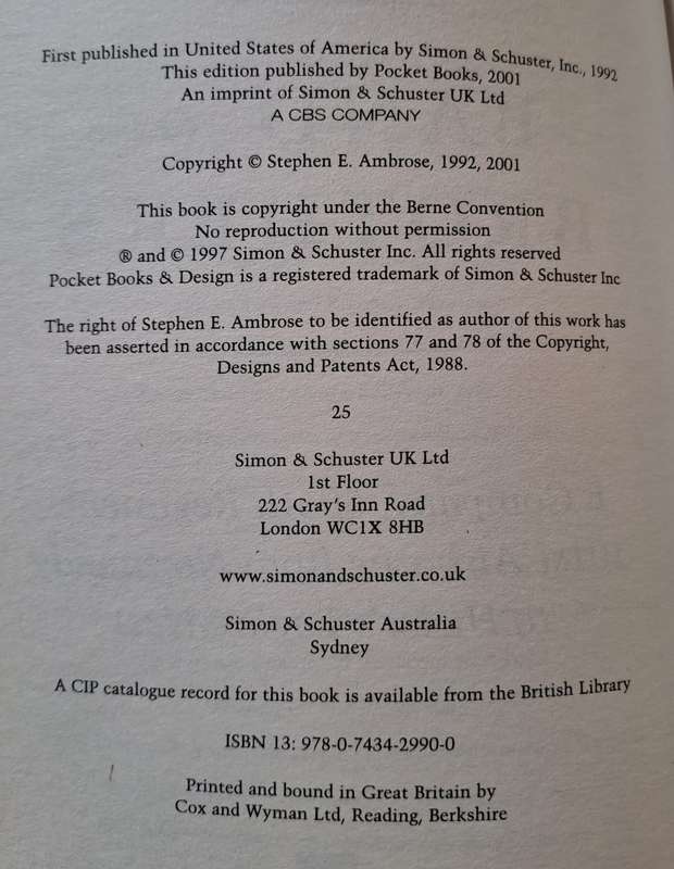 Band of Brothers - Stephen E Ambrose (Paperback)