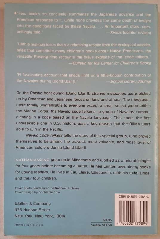 Navajo Code Talkers - Nathan Aaseng (Paperback)