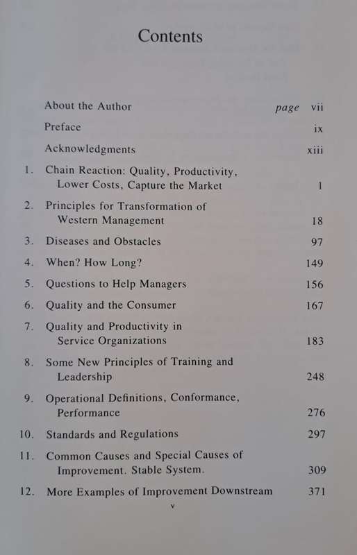 Out of the Crisis - W Edwards Deming ( Hardcover)