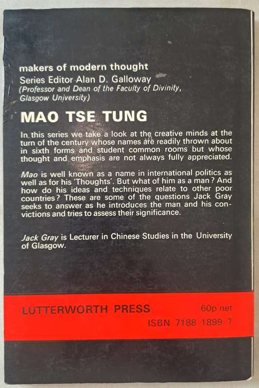 Mao Tse-tung - Jack Gray (Paperback)