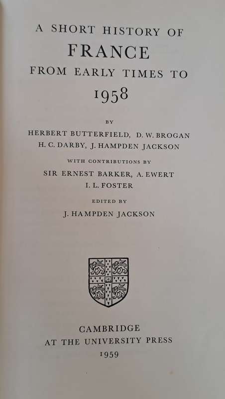 A short history of France to the Present day - Ernest Barker (Hardcover)