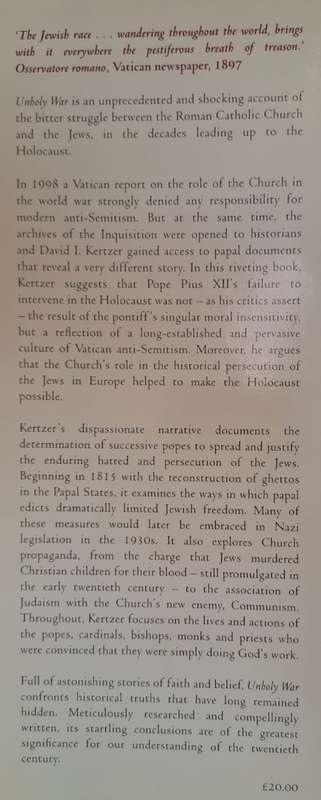 Unholy War - David I. Kertzer (Hardcover)