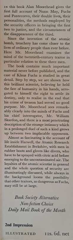 The Traitors  - Alan Moorehead (Hardcover)