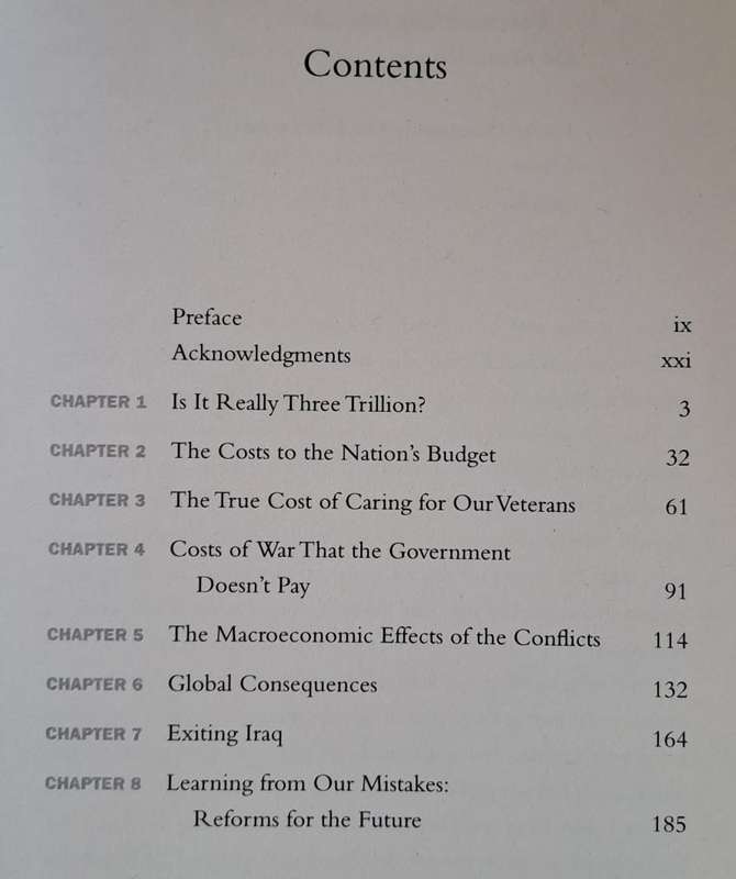 The Three Trillion Dollars War - Joseph Stiglitz & Linda Bilmes (Hard cover with DJ)