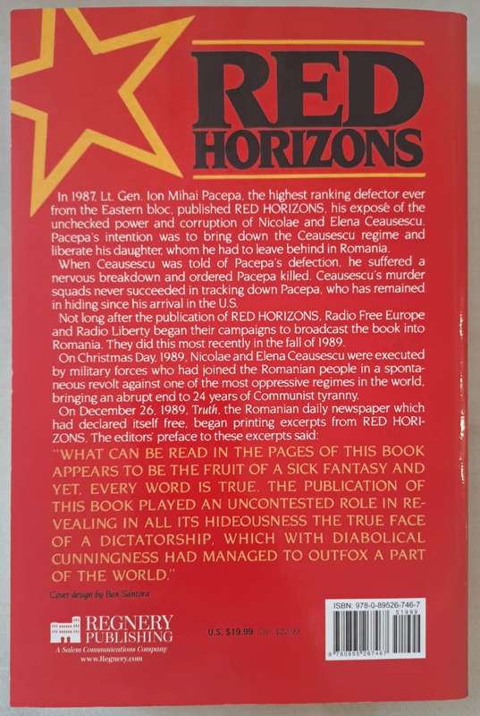 Red Horizons - Lieutenant General & Ion Mihai Pacepa ( Paperback)