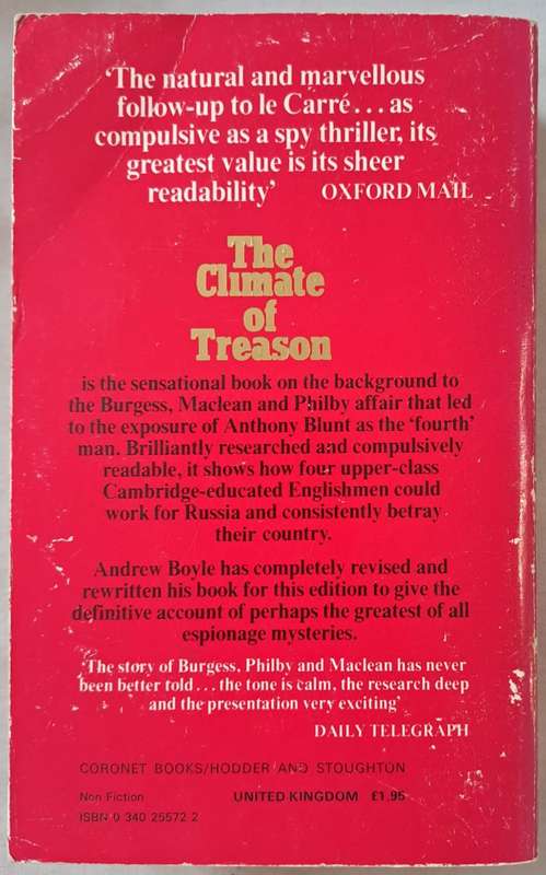 The climate of treason - Andrew Boyle ( Paperback)