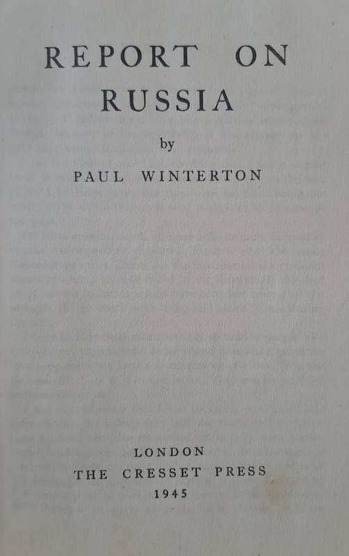 Report to Russia - Paul Winterton (Hardcover)