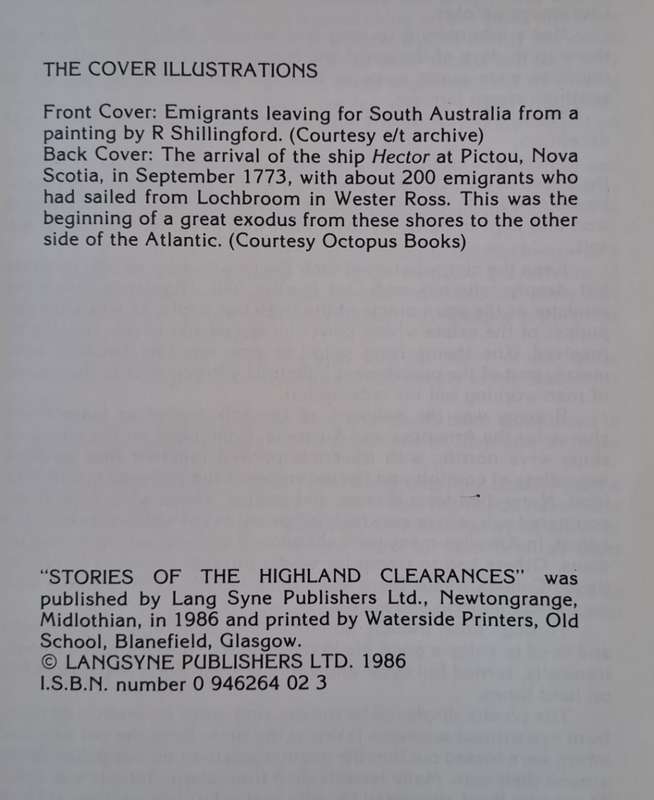 Histories of the Highland Clearances - Lang Syne (Paperback)