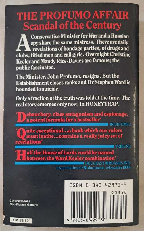 Honeytrap - Anthony Summers & Stephen Dorril (Paperback with no DJ)