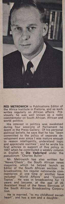 Africa and Communism - F. R. Metrowich (hard cover with DJ)