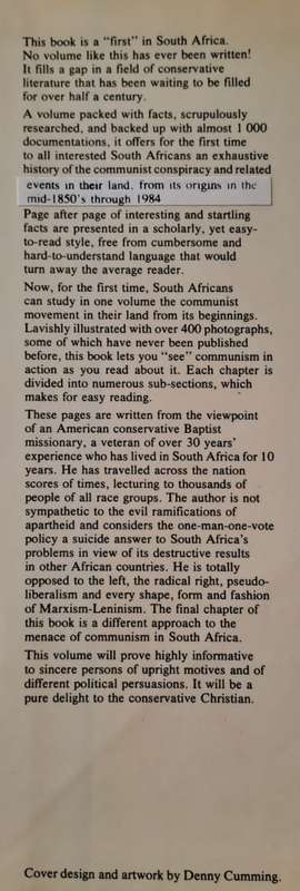 A History of Communism in South Africa - Henry R Pike ( Hard cover with dj)