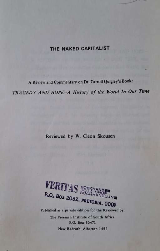 The Naked Capitalist - W. Cleon Skousen (Paperback)
