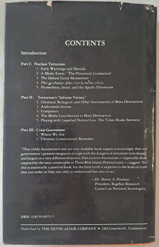 Technological Terrorism - Richard C. Clark (Hard cover with DJ)
