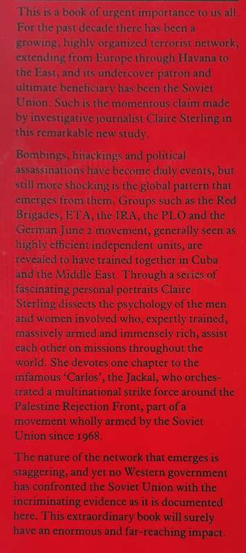 The Terror Network - Claire Sterling (hard cover with dj)