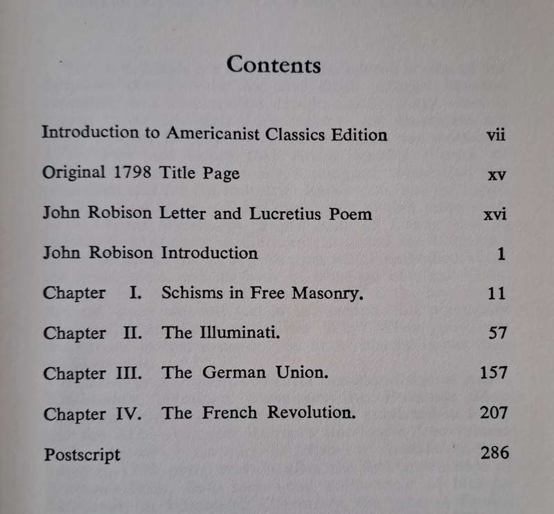 Proofs of a Conspiracy - John Robison (paperback)