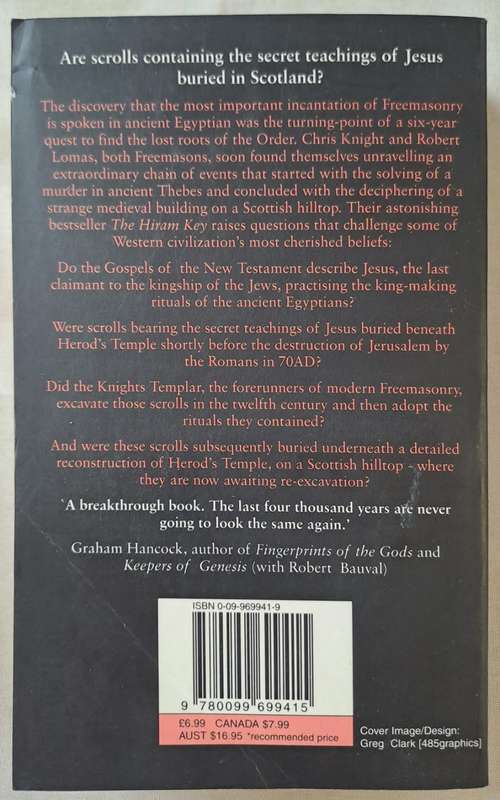 The Hiram Key - Christopher Knight & Robert Lomas (Paperback)