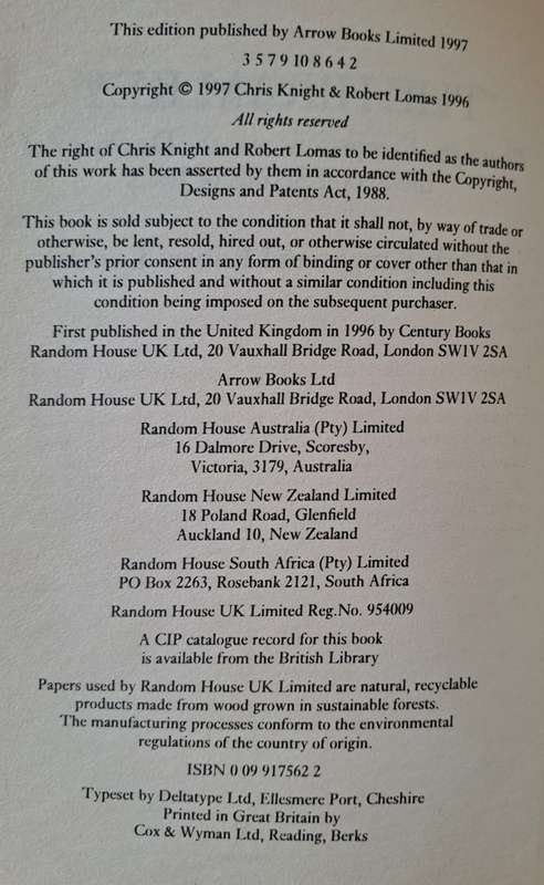 The Hiram Key - Christopher Knight & Robert Lomas (Paperback)