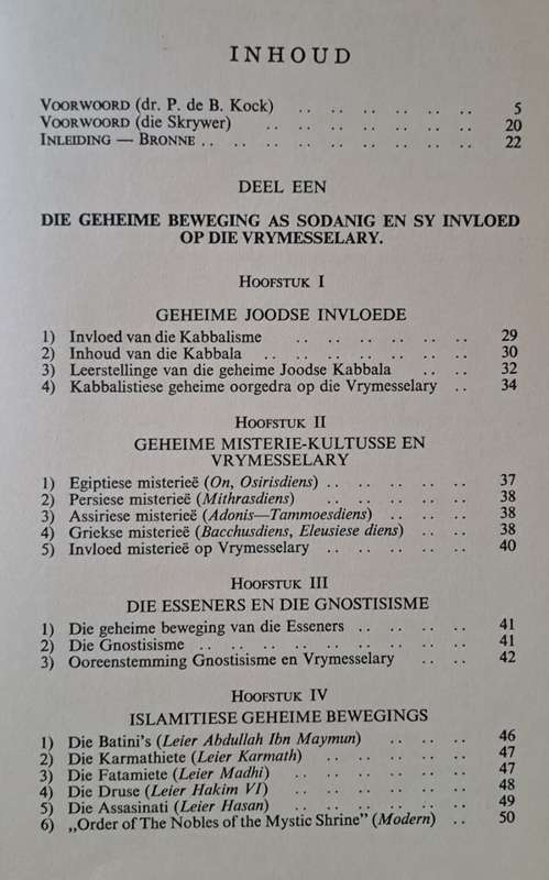 Vrymesselary sy geheime en gevare - F. N. Niekerk (Hard cover with no DJ)