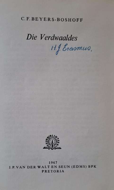 Die verdwaaldes - C. F. Beyers-boshoff (hard cover with dj)