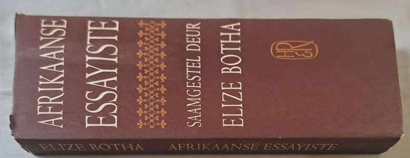 Afrikaanse Essayiste - Elize Botha (Hard cover with dj)