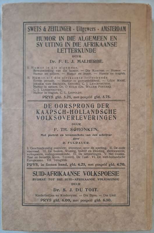 Oor die Ontstaan van Afrikaans - Dr. D. B. Bosman (Hard cover with no dj)