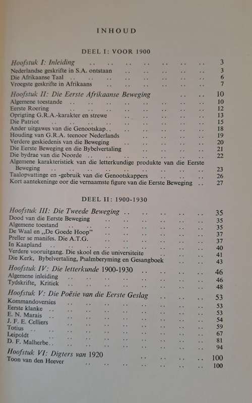 Afrikaanse Literatuurgeskiedenis -DR. G. Dekker (Hard cover with no DJ)