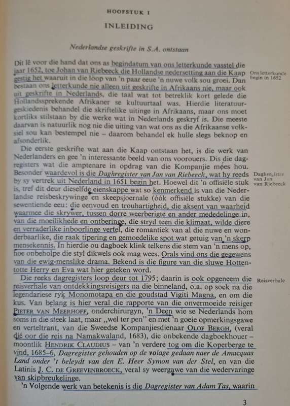 Afrikaanse Literatuurgeskiedenis -DR. G. Dekker (Hard cover with no DJ)