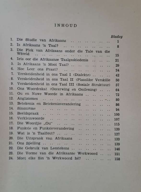Praatjies oor ons Taal - Dr. J. J. Le Roux (hard cover dj)