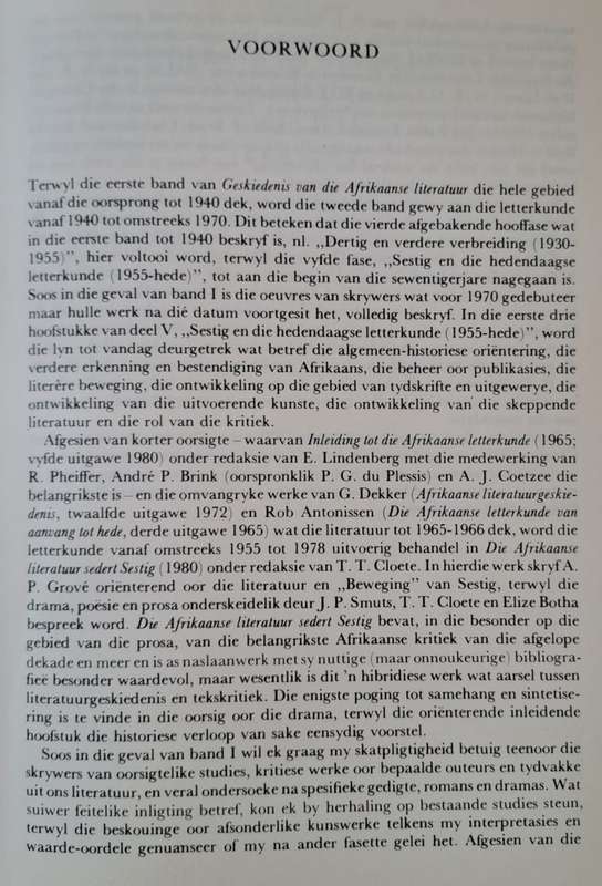 Geskiedenis van die Afrikaanse Literatuur - J. C. Kannemeyer (hard cove with dj)