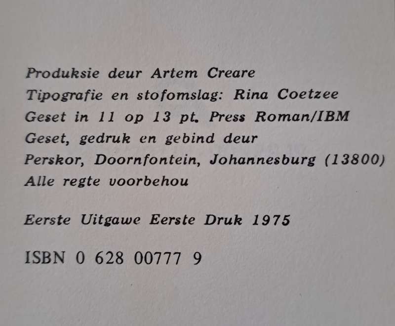 Eerste Sooie - P. J. Nienaber (Hard cover with Dj)
