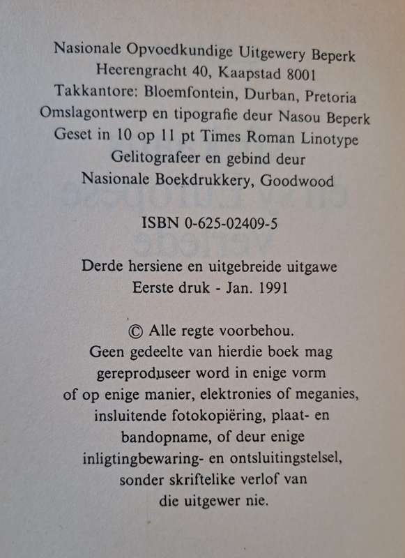 Afrikaans en sy Europese Verlede - E. H. Raint (paperback)
