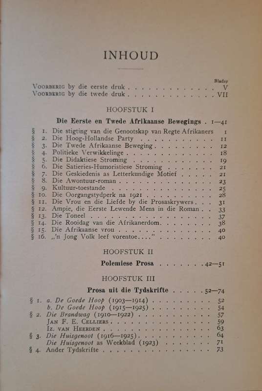 Die Prosa van die Twede Afrikaanse Beweging - Dr. P. C. Schoonees (paperback)