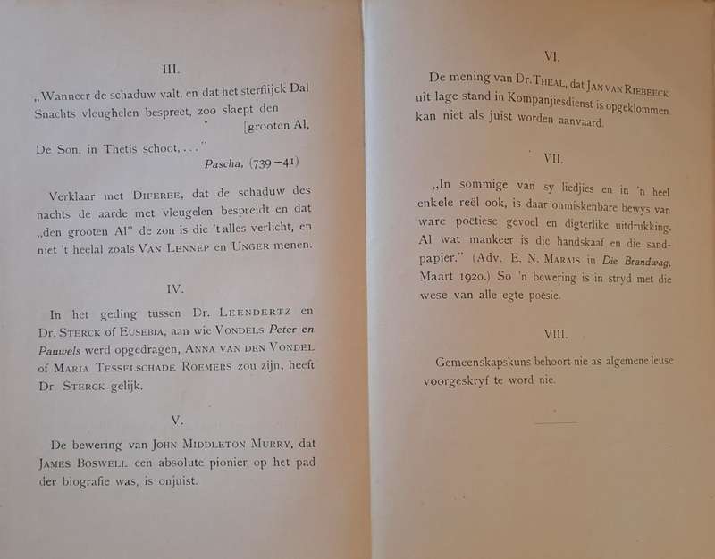 Die Prosa van die Twede Afrikaanse Beweging - P. C. Schoonees (hard cover with no dj)