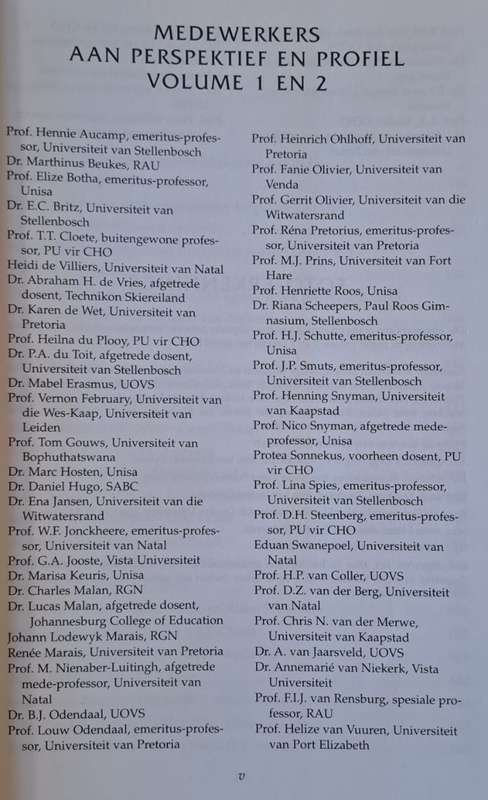 Perspektief & Profiel 2 - H P van Coller (paperback)