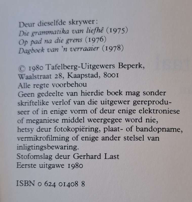 Tuiste in eie Taal - J.C Steyn (hard cover with dj)