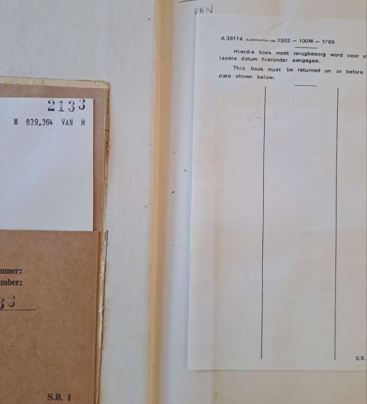Rekenskap - Ernst van Heerden (hard cover with no dj)