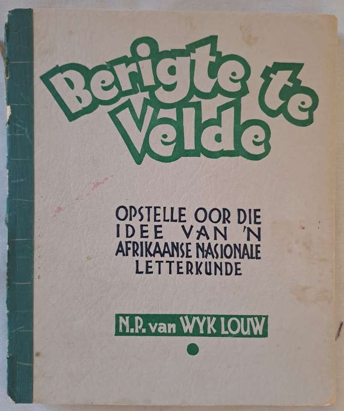 Berigte te Velde - N.P. van Wyk Louw (paperback)