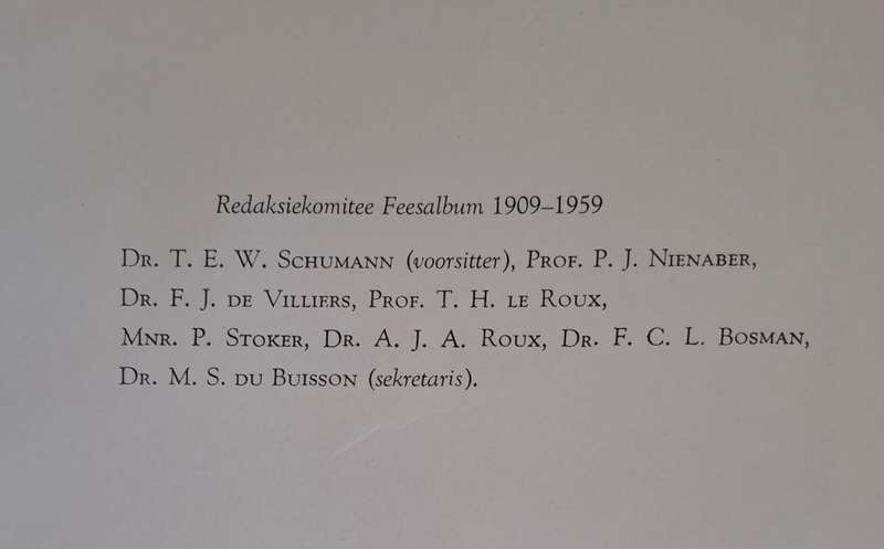Feesalbum 1909-1959 (hard cover with no dj)