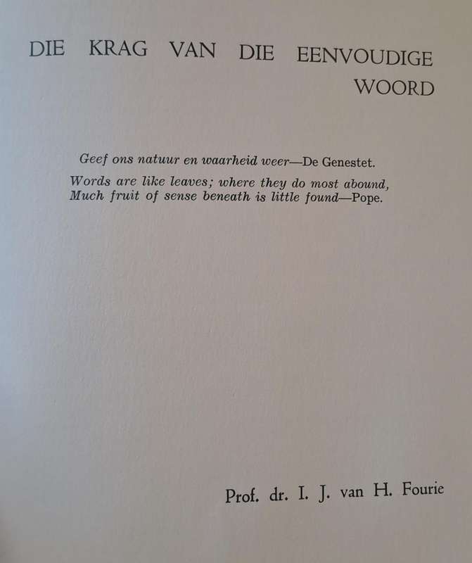 Feesbundel - Dr. G. J. Labuscagne (hard cover with no dj)