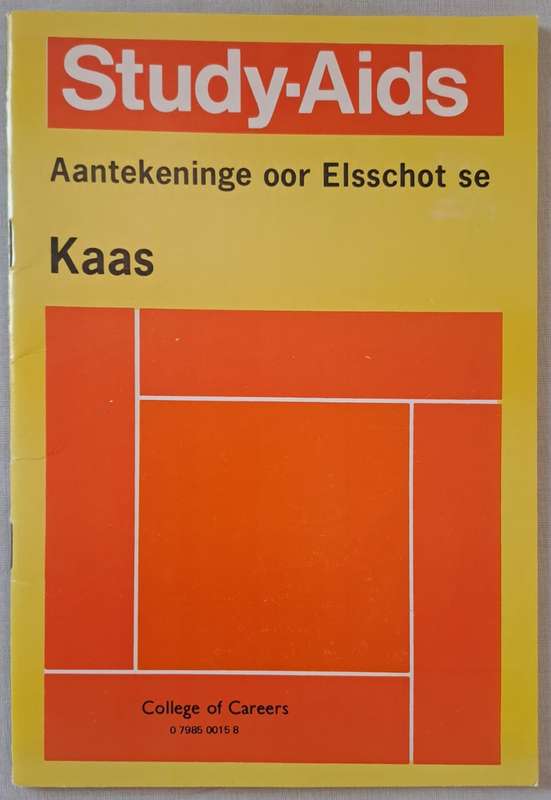 Aantekeninge oor Elsschot se Kaas - Study-Aids ( paperback)