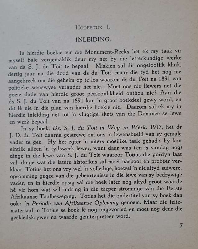 Ds S. J. du Toit die eensame Ismael - DR P. J. Nienaber (hardcover with no dj)