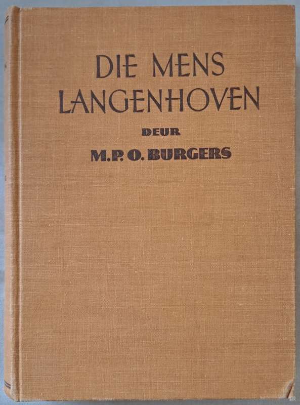 Die mens Langenhoven - M.P.O. Burgers (hard cover with no dj)
