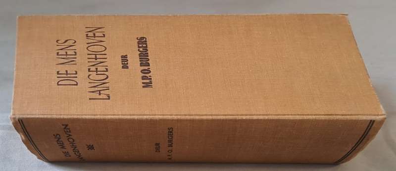 Die mens Langenhoven - M.P.O. Burgers (hard cover with no dj)