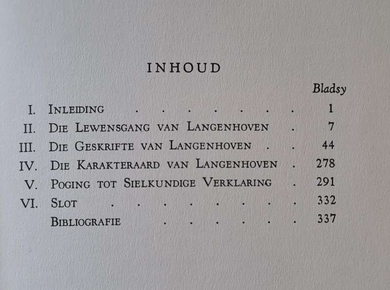 Die mens Langenhoven - M.P.O. Burgers (hard cover with no dj)