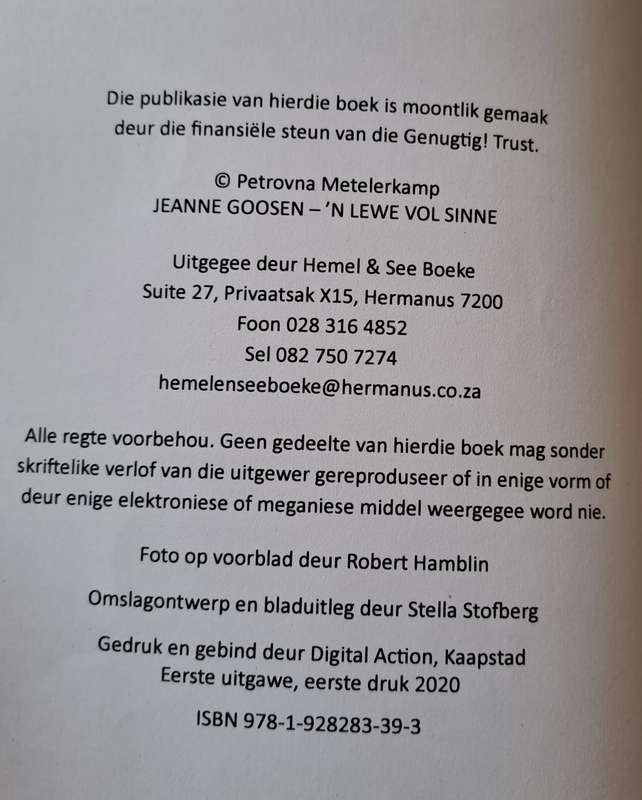 N lewe vol sinne - Jeanne Goosen (paperback)