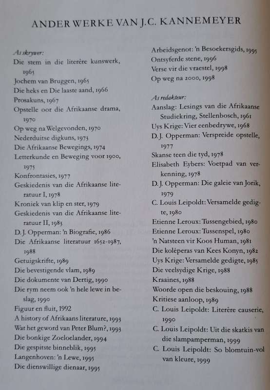 Leipoldt - J. C. Kannemeyer (hard cover with dj)